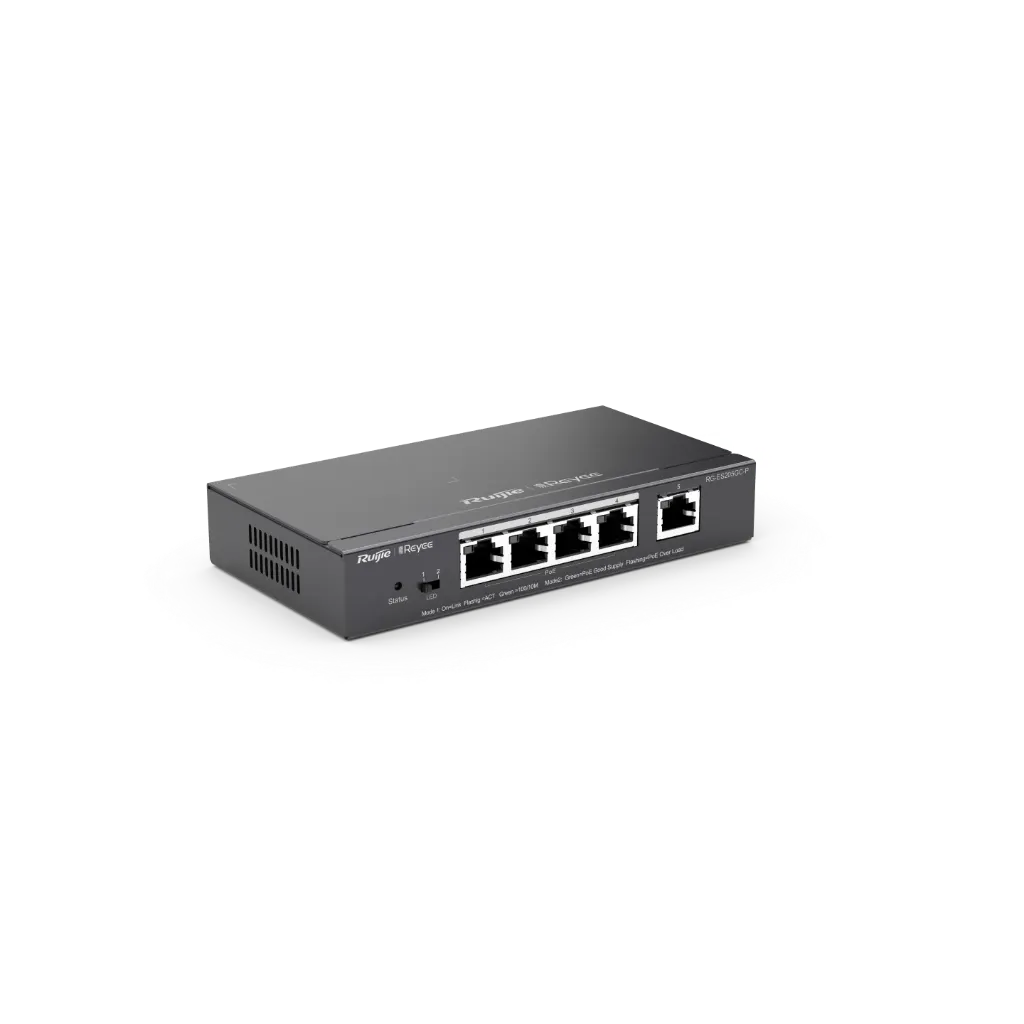 [00000132] Bộ chia mạng Switch PoE Ruijie RG-ES205GC-P 4 Port 1000Mbps