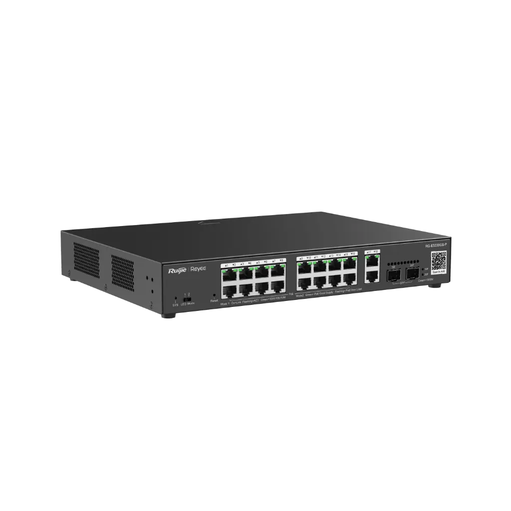 Bộ chia mạng Switch PoE Ruijie RG-ES220GS-P 16 Port 1000Mbps