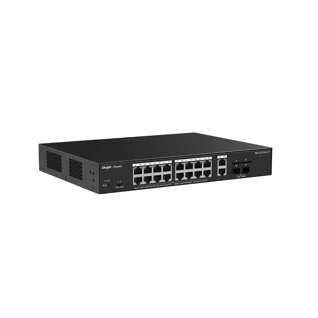 [00000137] Bộ chia mạng Switch PoE Ruijie RG-ES220GS-LP 16 Port 1000Mbps