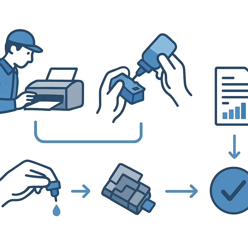[00000322] Nạp mực máy in màu Canon