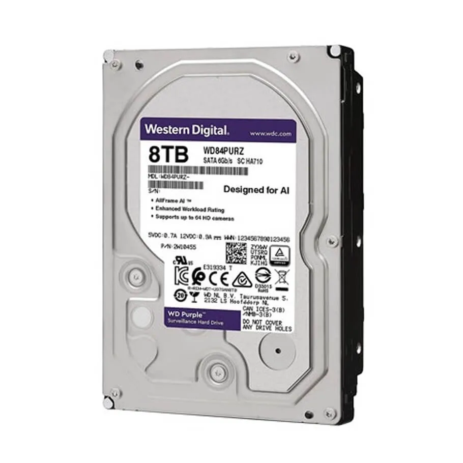 [00000330] Ổ cứng HDD Western Purple 8TB WD84PURZ