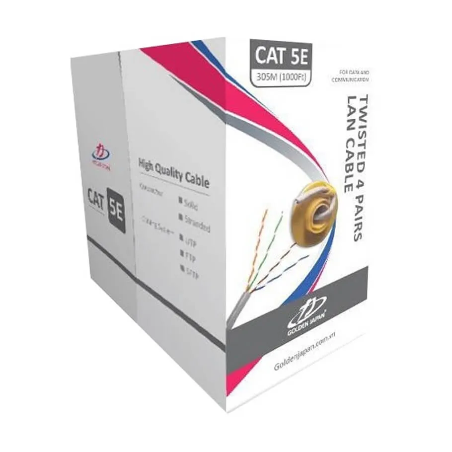 [00000345] Cáp mạng Golden Japan Cat 5e UTP BC GJ6550 (m)