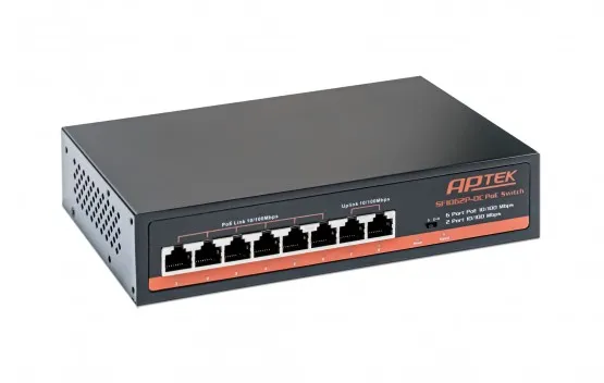 [00000482] Bộ chia mạng Switch PoE APTEK SF1062P 6 Port 100Mbps