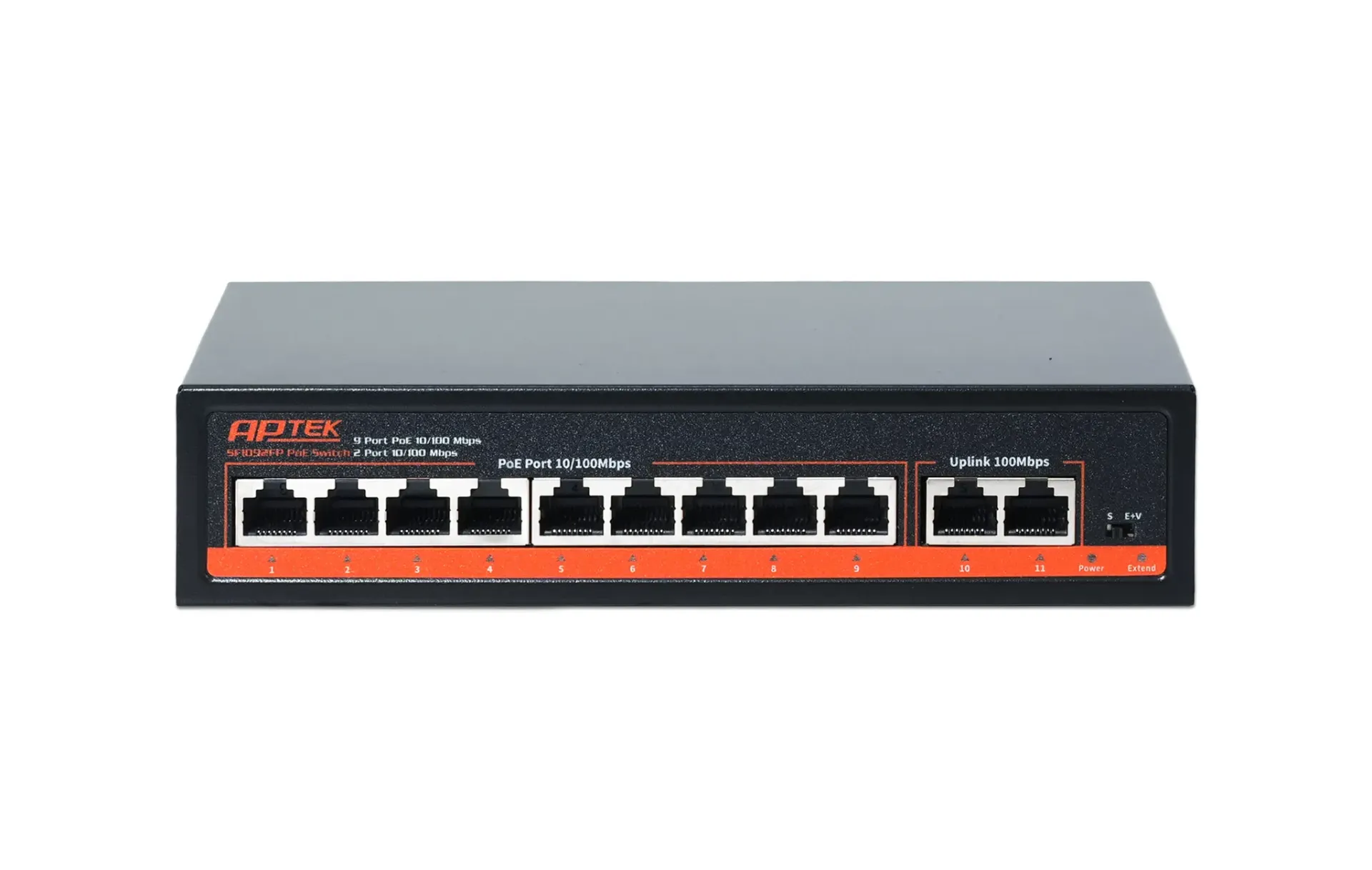 [00000483] Bộ chia mạng Switch PoE APTEK SF1092FP 9 Port 100Mbps