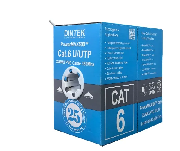 [00000504] Cáp mạng Dintek Cat 6 UTP 23AWG 1101-04032