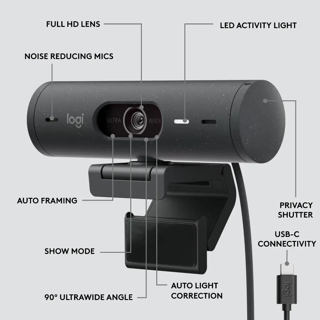 Webcam Logitech BRIO 505