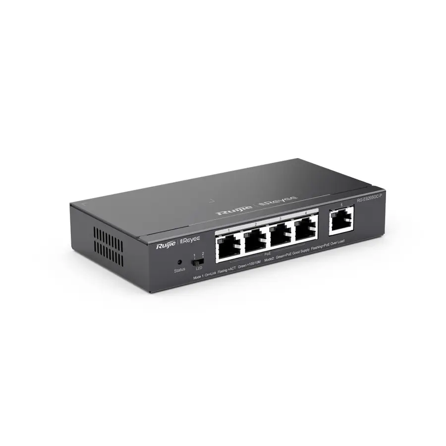 Switch PoE Ruijie RG-ES205GC-P 5 Port Gigabit