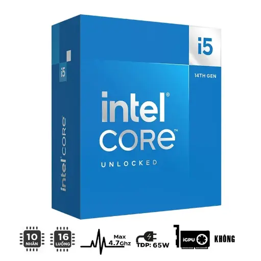 Chip vi xử lý CPU Intel Core i5-14400F