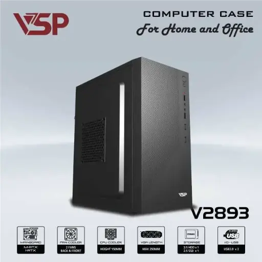 [00000269] Vỏ máy tính Case VSP V2893