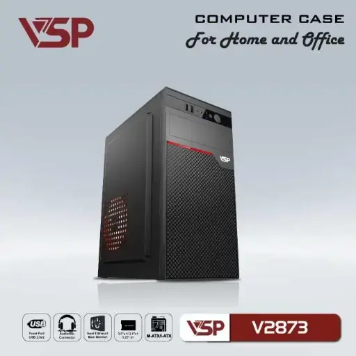 [00000273] Vỏ máy tính Case VSP V2873