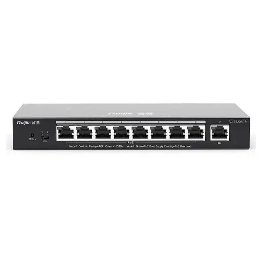 Switch PoE Ruijie RG-ES209GC-P 8 Port Gigabit
